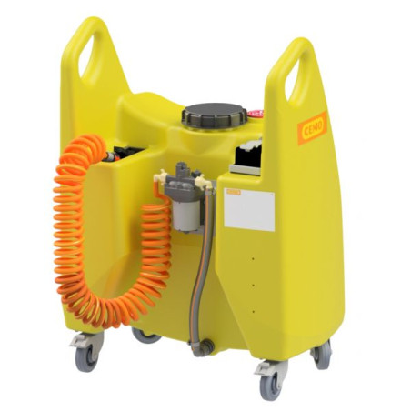 Carrito de riego agua 130 litros con bomba eléctrica CEMO